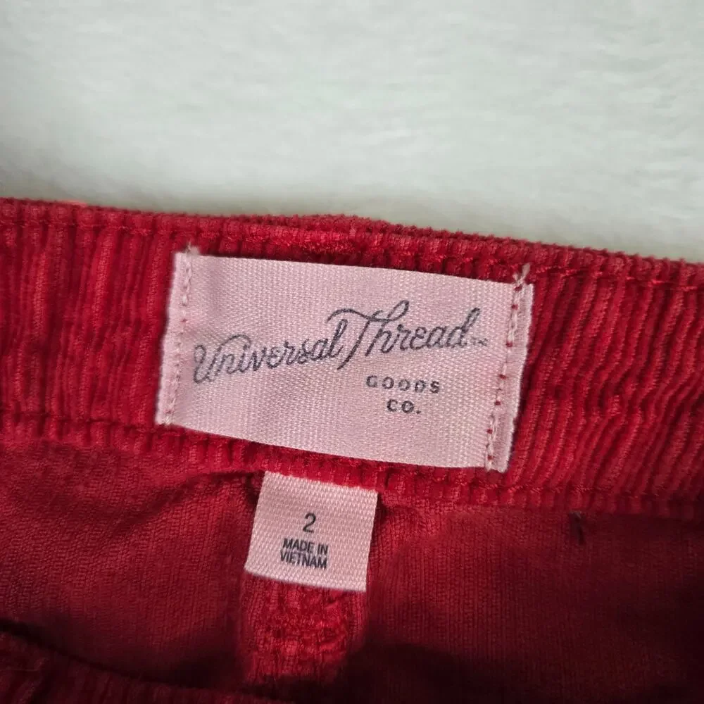 Universal Thread Mini Skirt Corduroy Womens size 2 0641 - Picture 5 of 10